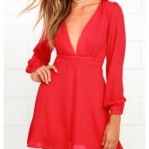 Red Lulu’s dress